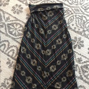 Tribal maxi skirt